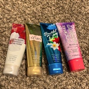 Bath & body works lotions.